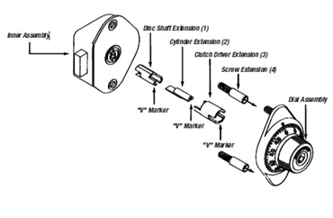 Cadenas à combinaison intégrés