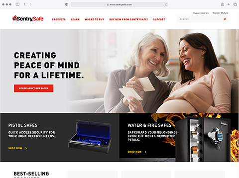 Site Web de SentrySafe